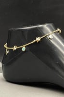 خلخال نجمة ذهب صافي ملون عيار 18 وزن 6.4 جرام