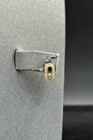 طقم اطفال مستطيل ذهب تصميم الماس عيار 18 وزن من 2...