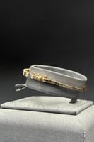 اسوارة خلية ذهب تصميم الماس عيار 18 وزن 5.6 جرام