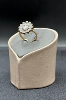 خاتم ذهب مع باقيت تصميم الماس عيار 18 وزن 5.8 جرام