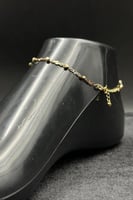 خلخال ذهب صافي ايطالي عيار 18 وزن 3.1 جرام