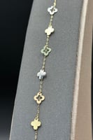 اسوارة وردة ذهب صافي ملون عيار 18 وزن 1 جرام