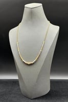 عقد ذهب عيار 18 بتصميم كور ايطالي وزن 9.4 جرام