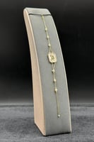 اسوارة اشناف ذهب مع لؤلؤ عيار 18 وزن 2.2 جرام