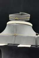 طقم ذهب صافي عيار 21 وزن 6.9 جرام