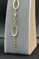 اسوارة دوائر ذهب صافي عيار 18 وزن 3 الى 3.1 جرام