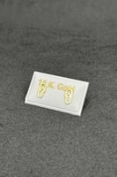 حلق طبي مستطيل ذهب صافي عيار 18