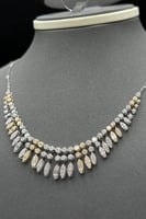 طقم ذهب تصميم الماس عيار 18 وزن 11.55 جرام