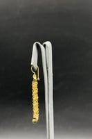 حلق ذهب تصميم الماس عيار 21 وزن 3.9 جرام