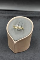 دبلة توينز ذهب تصميم الماس عيار 18 وزن 2.7 جرام