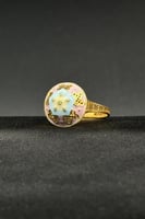 خاتم ذهب تصميم هندي عيار 21 وزن 1.7 جرام