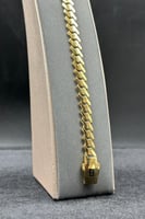 اسوارة جنزير ذهب ناعمة عيار 18 بتصميم ايطالي وزن 1...