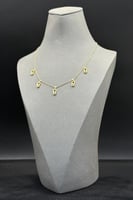 شوكر مستطيل ذهب تصميم الماس عيار 18 وزن 7.1 جرام