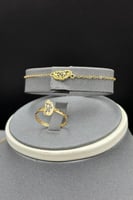 طقم ذهب صافي عيار 21 وزن 6.6 جرام