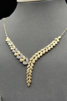 طقم ذهب ناعم عيار 18 همس الأوراق وزن 11.4 جرام