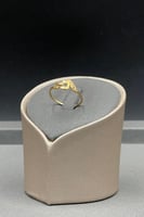 خاتم ذهب تصميم الماس عيار 21 وزن 1 جرام