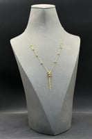 عقد مستطيل مع كور ذهب صافي عيار 21 وزن من 1.2 الى...