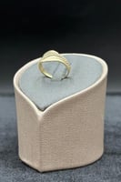 خاتم ذهب تصميم الماس عيار 18 وزن 1.5 جرام