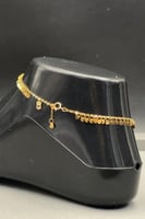 خلخال دوائر ذهب تصميم الماس عيار 21 وزن 2.8 جرام