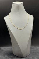 عقد مجدول ذهب صافي عيار 18 وزن 1.4 جرام