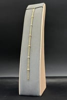 اسوارة مجدول مع كور ملونه ذهب صافي ايطالي عيار 18...