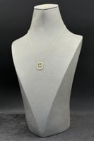 عقد ذهب تصميم الماس عيار 18 وزن 1 جرام