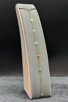 اسوارة وردات ذهب ملون ايطالي عيار 18 وزن 4.9 جرام