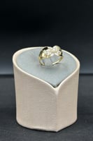 خاتم ذهب تصميم الماس عيار 18 وزن 2.7 جرام