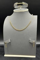 طقم جنزير ذهب صافي عيار 21 وزن 7.9 جرام