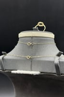 طقم ذهب عيار 18 دوائر اللمعان وزن 3.3 جرام