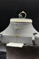 طقم دمعة ذهب تصميم الماس عيار 18 وزن من 1.9 الى 2...