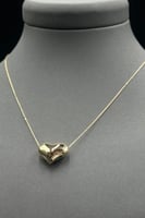 عقد قلب ذهب صافي ايطالي