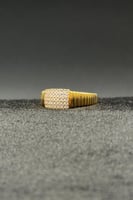 خاتم ذهب تصميم الماس عيار 21 وزن 2.4 جرام