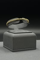 اسوارة مع خاتم ذهب ايطالي بتصميم كور أنيق بوزن 9.9...