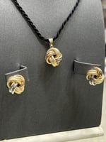 طقم ذهب ناعم ايطالي شكل مكرونة