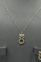 طقم ذهب جديد شكل تايجر بتصميم الماس عيار 18 بوزن 3...