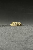 خاتم ذهب تصميم الماس عيار 18 وزن 1.5 جرام