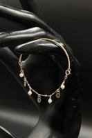 اسوارة اطفال نص سلسال شكل قفل ذهب مع لؤلؤ