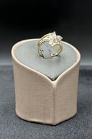 خاتم ذهب تصميم الماس عيار 18 وزن من 3.2 الى 3.3 جر...