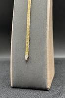 إسوارة حرير ذهب صافي عيار 18 لومي وزن 5 جرام حجم ص...