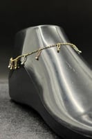 خلخال مستطيل ذهب صافي ايطالي عيار 18 وزن 2.5 جرام