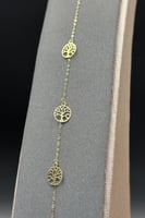 اسوارة شجرة الزيتون ذهب صافي عيار 18 وزن 0.4 جرام