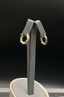 حلق دائري ذهب تصميم الماس