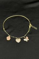 اسوارة ورد الطائف ذهب ايطالي عيار 18 وزن من 4.1 ال...