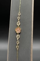 اسوارة ورد الطائف مع ورق الشجر ذهب ايطالي عيار 18...