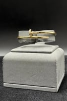 اسوارة مسمار ذهب تصميم الماس عيار 18 وزن 8.75 جرام