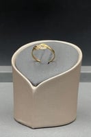 خاتم ذهب تصميم الماس عيار 21 وزن 0.9 جرام