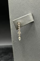 طقم ذهب أبيض للعروس عيار 18 وميض التتويج وزن 14.4...