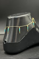 خلخال مثلثات ذهب ملون عيار 18 وزن 3.3 جرام