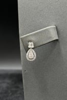 طقم دمعة ذهب تصميم الماس عيار 18 وزن 8.5 جرام